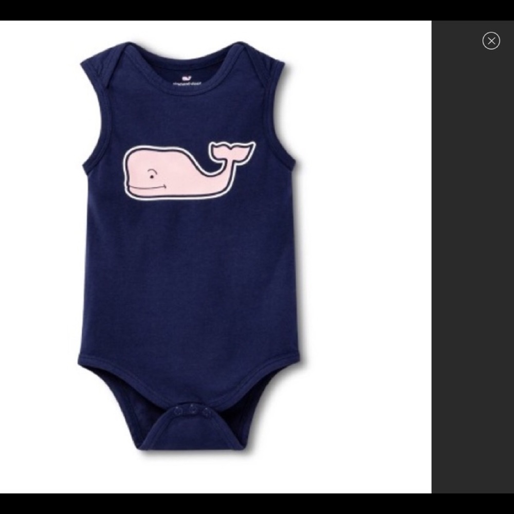 New Vineyard Vines navy Onsie Baby 3-6 month!!